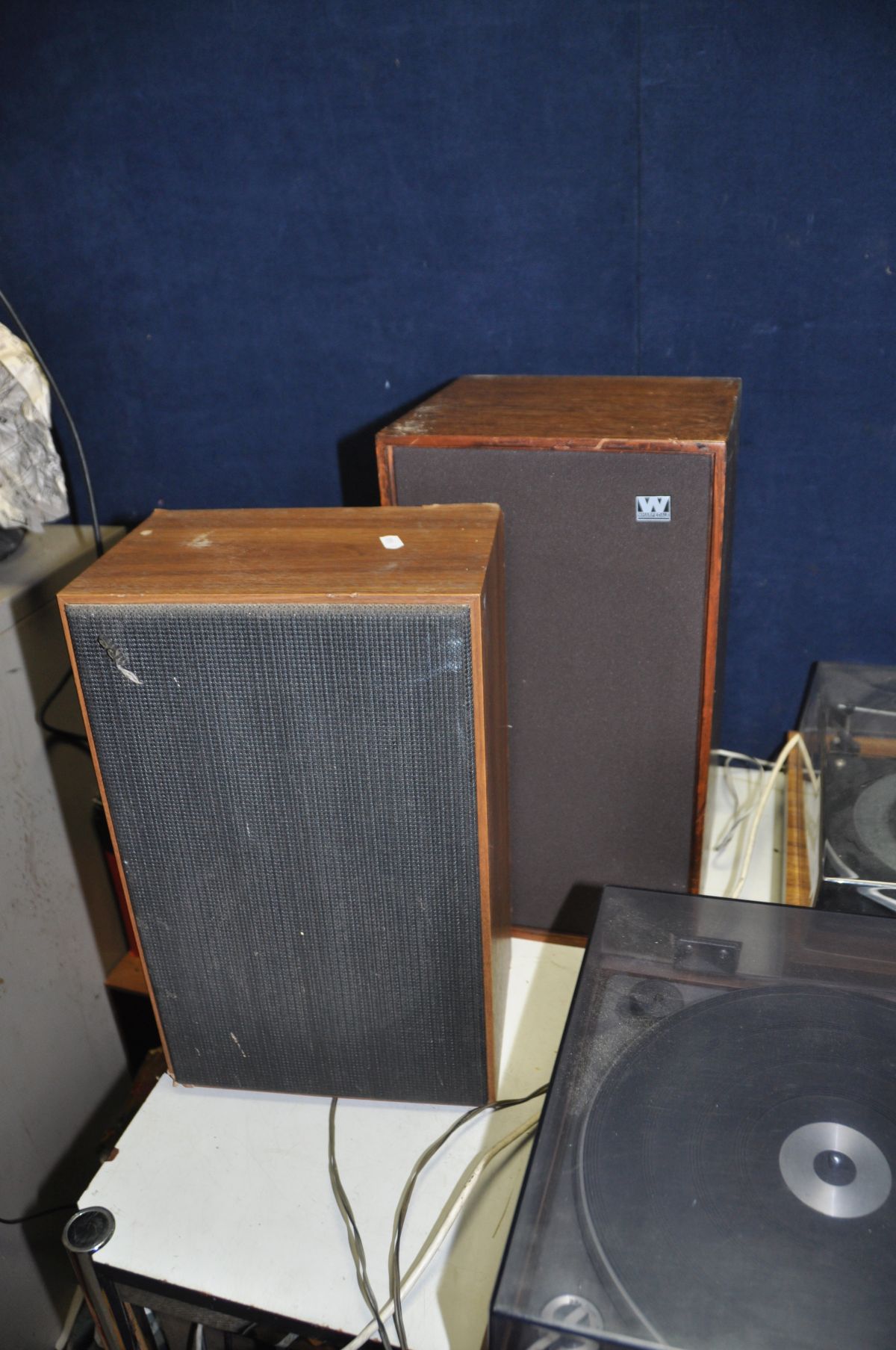 A VINTAGE SHARP SG-315E MUSIC CENTRE with a pair of CP315E speakers (working apart from tape - Image 4 of 5