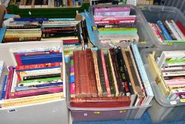 SIX BOXES OF BOOKS, approximately one hundred and twenty five titles, mostly cookery books, music