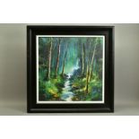 PHILIP GRAY (IRELAND 1959) 'FOREST OF LIGHT' a landscape with waterfall, a limited edition print