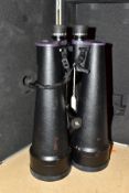A CASED PAIR OF B.C. & F. 25X100 ASTRONOMY BINOCULARS IN FITTED CARRY CASE, comes with receipt of