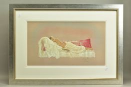KAY BOYCE (BRITISH CONTEMPORARY) 'SLEEPING BEAUTY', a signed limited edition print of a female