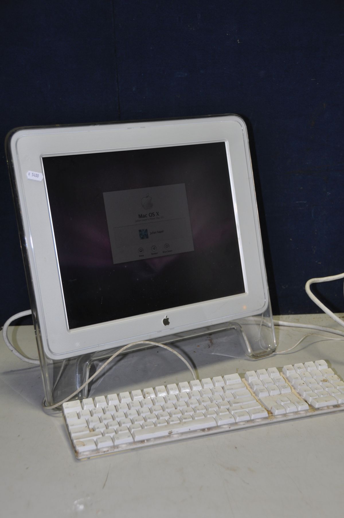 A APPLE POWER MAC G5 model No A1047 along with an Apple studio 17in monitor model No 2A411267NNF - Image 2 of 3