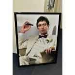 NICK HOLDSWORTH (BRITISH CONTEMPORARY) 'SCARFACE', a portrait of Al Pacino as Tony Montana, signed