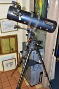 A BOXED CELESTRON TELESCOPE, AstroMaster 130EQ MD, 130mm Newtonian reflector telescope with