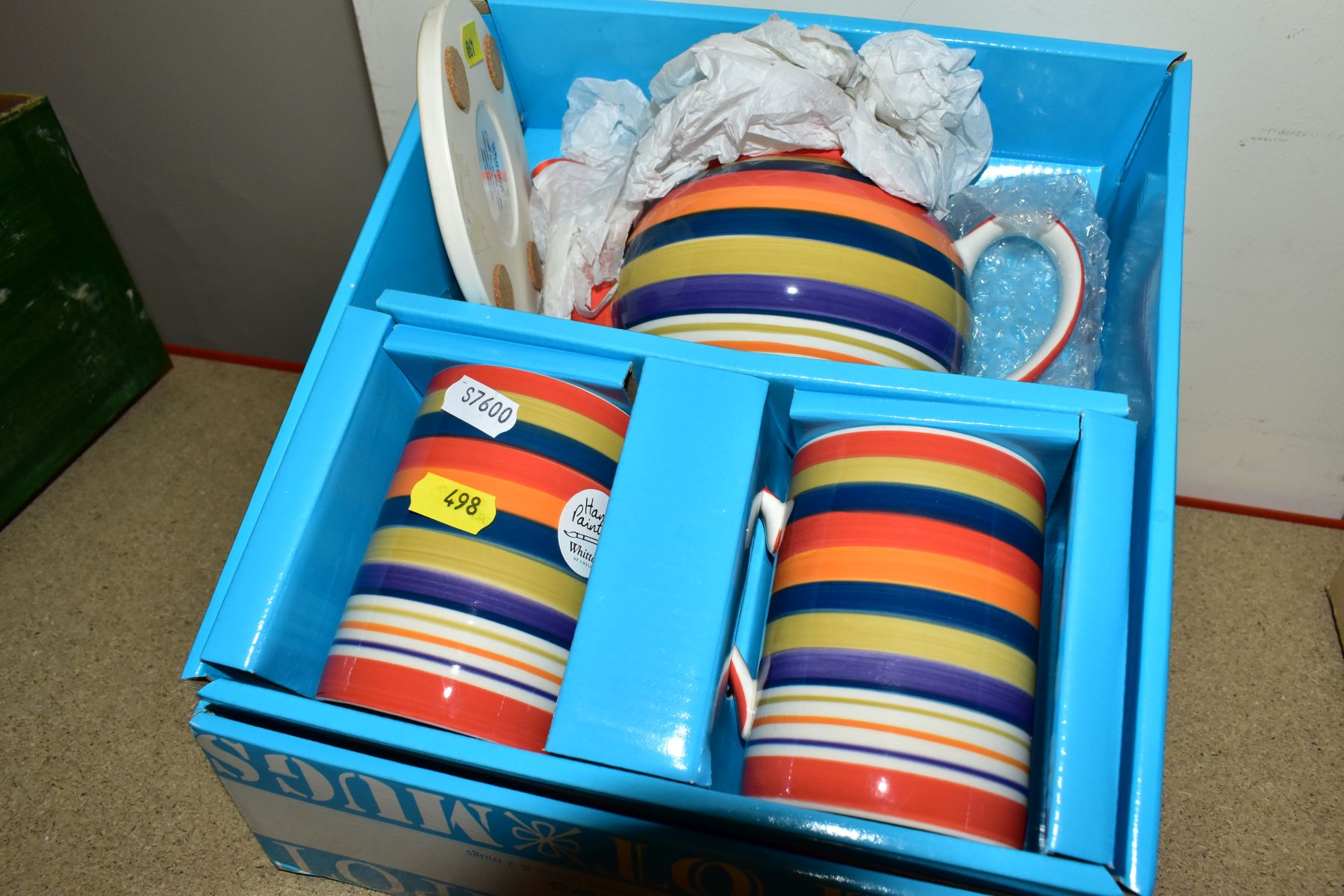 THREE BOXES OF NOVELTY TEA POTS, F. TRAUFFLER LTD SHEPHERD AND SHEEP BREAKFAST WARES,ETC, - Image 4 of 9