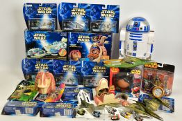 A QUANTITY OF BOXED GALOOB STAR WARS EPISODE I MICROMACHINES SETS, to include Pod Racer packs 1 -