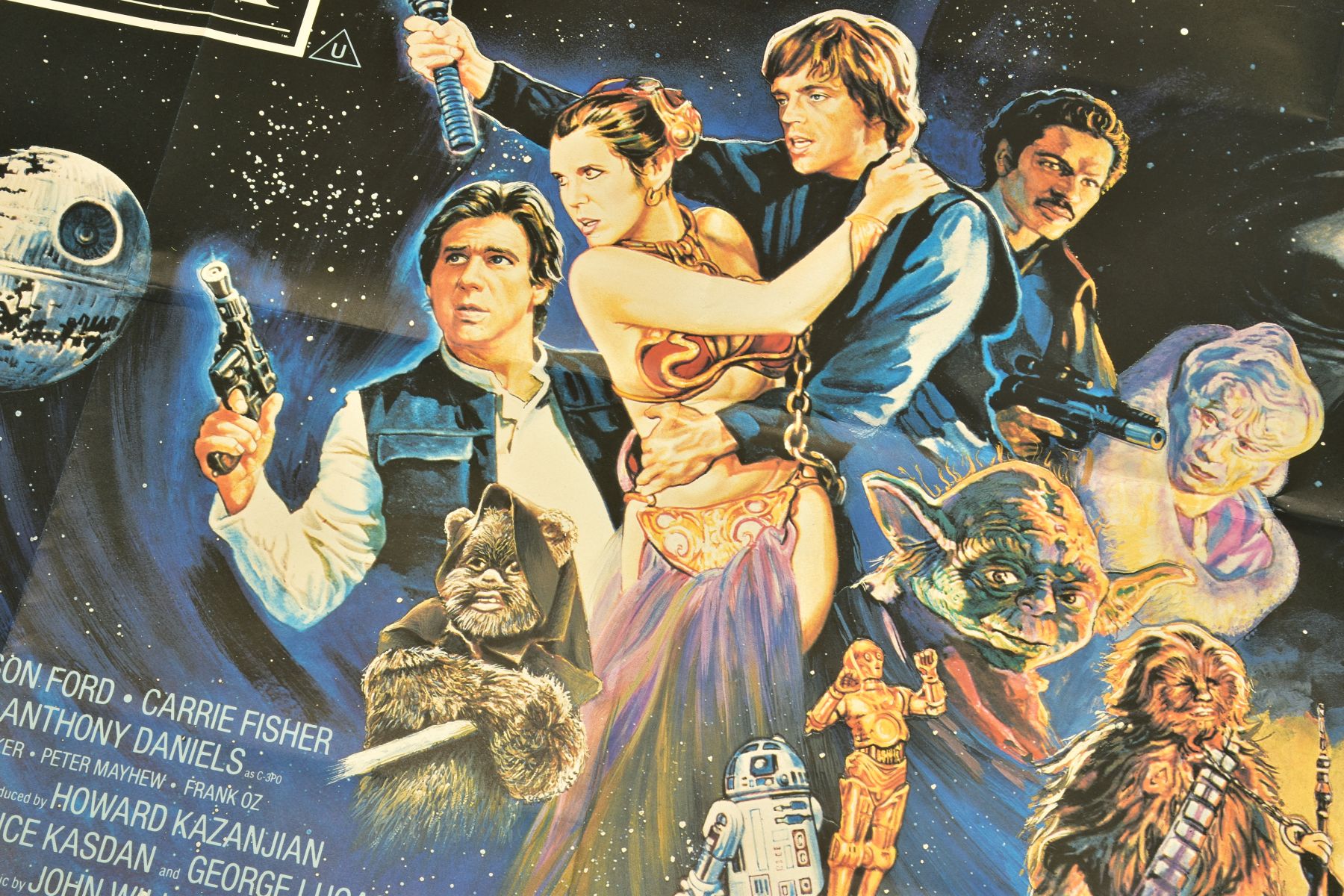 STAR WARS THE RETURN OF THE JEDI 1983, British quad film poster, artwork by printed by Lonsdale & - Image 6 of 10