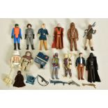 A QUANTITY OF UNBOXED AND ASSORTED VINTAGE STAR WARS ACTION FIGURES, mixture of 1970's GMFG and