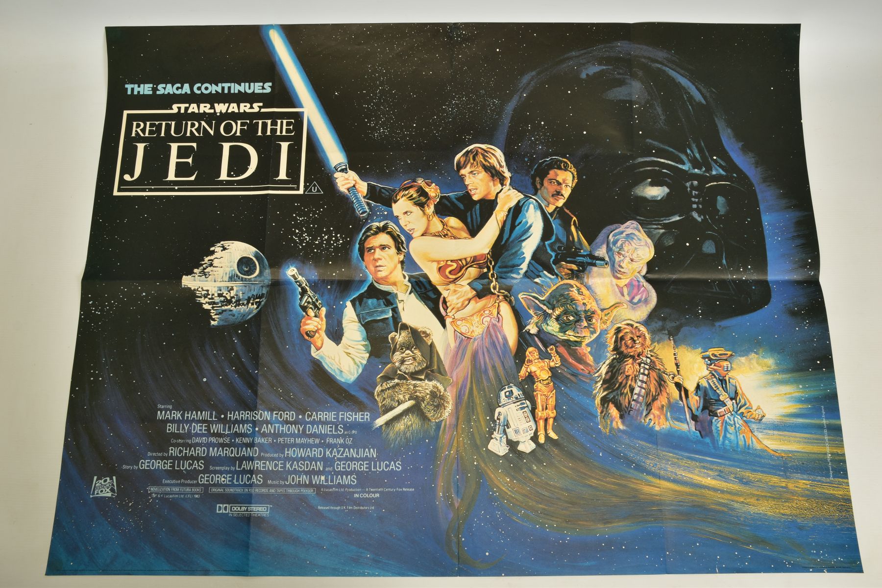 STAR WARS THE RETURN OF THE JEDI 1983, British quad film poster, artwork by printed by Lonsdale &