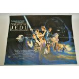 STAR WARS THE RETURN OF THE JEDI 1983, British quad film poster, artwork by printed by Lonsdale &