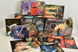 A QUANTITY OF ASSORTED GALOOB MICROMACHINES STAR WARS SETS, to include Millennium Falcon, Darth