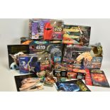 A QUANTITY OF ASSORTED GALOOB MICROMACHINES STAR WARS SETS, to include Millennium Falcon, Darth