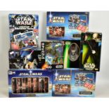 A QUANTITY OF ASSORTED BOXED MODERN STAR WARS GAMES AND COLLECTABLES, to include Kenner Action