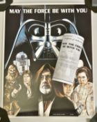 A LIMITED EDITION STAR WARS MAY THE FORCE BE WITH YOU PRINT, by Rob Larson, with certificate of