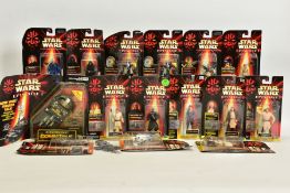 A QUANTITY OF HASBRO STAR WARS EPISODE I ACTION FIGURES, all still sealed on original cards and with