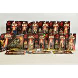 A QUANTITY OF HASBRO STAR WARS EPISODE I ACTION FIGURES, all still sealed on original cards and with