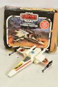 A BOXED PALITOY STAR WARS THE EMPIRE STRIKES BACK 'BATTLE DAMAGED' X-WING FIGHTER, playworn