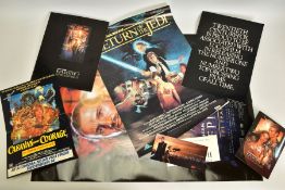 A STAR WARS REVENGE OF THE JEDI ADVERTISING TEASER, double sided colour fold out supplement to