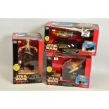 A QUANTITY OF BOXED STAR WARS EPISODE I COLLECTABLES, to include Anakin's Podracer and Naboo