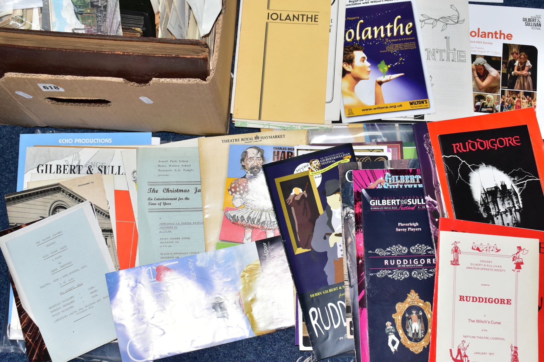 A BOX OF PRINTED EPHEMERA, including a large quantity of theatre programmes for performances of - Image 8 of 8