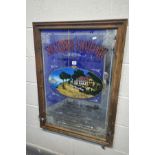 A SOUTHERN COMFORT ADVERTISING MIRROR, length 66cm x height 91cm (ideal for restoration)