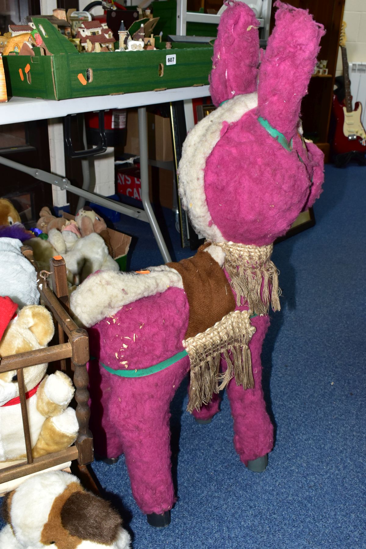 THREE BOXES AND LOOSE SOFT TOYS, DOLLS, DOLLS PRAM AND CRADLE, to include approximately eighteen - Image 8 of 13