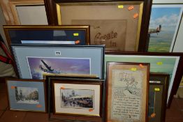 AVIATION PRINTS ETC, comprising John Young (British 1930) 'Per Ardua Ad Astra', a signed limited