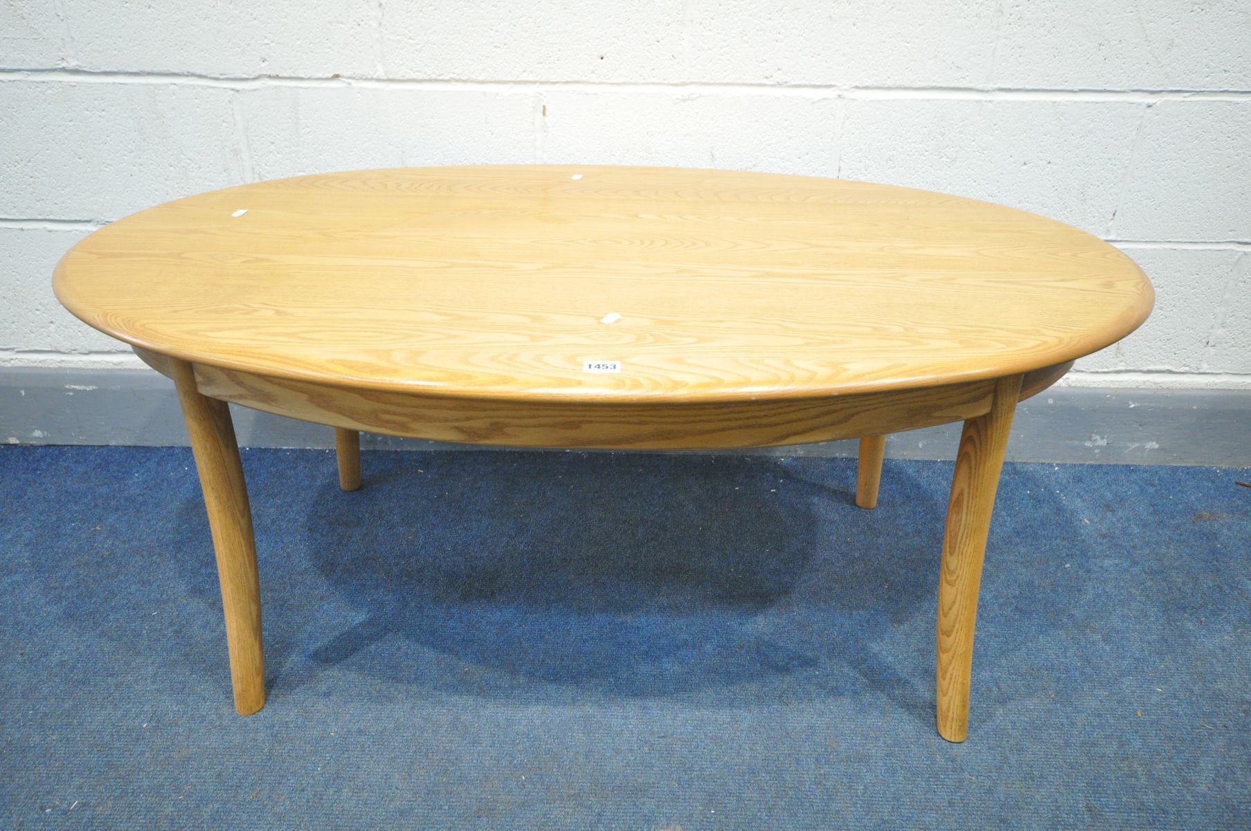 AN ERCOL RENAISSANCE COFFEE TABLE, length 122cm x depth 76cm x height 51cm