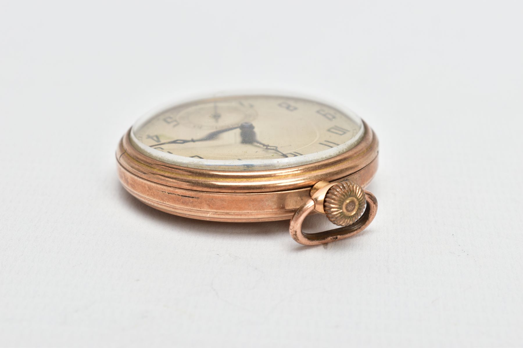 A 'CYMREX' OPEN FACE POCKET WATCH, round silver dial signed 'Cymrex', Arabic numerals, seconds - Image 4 of 4