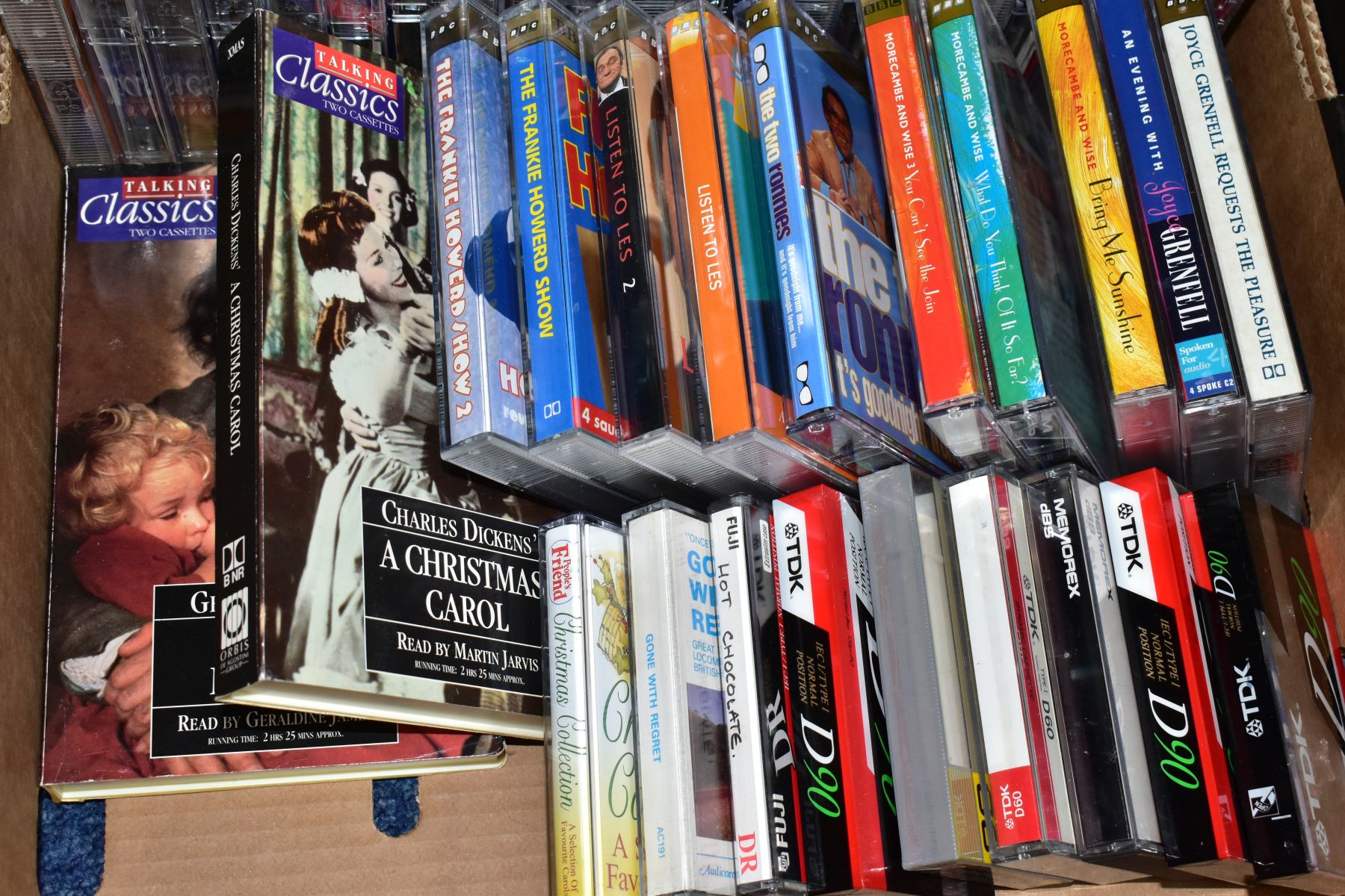 A BOX OF AUDIO BOOK CASSETTES, including Agatha Christie (Miss Marple read by Joan Hickson, Poirot - Image 3 of 3