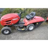 A LAWNFLITE 704 RIDE ON LAWN MOWER with a Briggs and Stratton Intek 14.5 Hp engine, grass collection