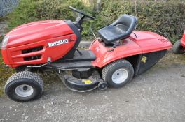 A LAWNFLITE 704 RIDE ON LAWN MOWER with a Briggs and Stratton Intek 14.5 Hp engine, grass collection