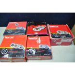 FIVE BOXES OF BREAK PADS to include a pair of MINTEX MDC820 rear disc breaks for Honda, a pair of