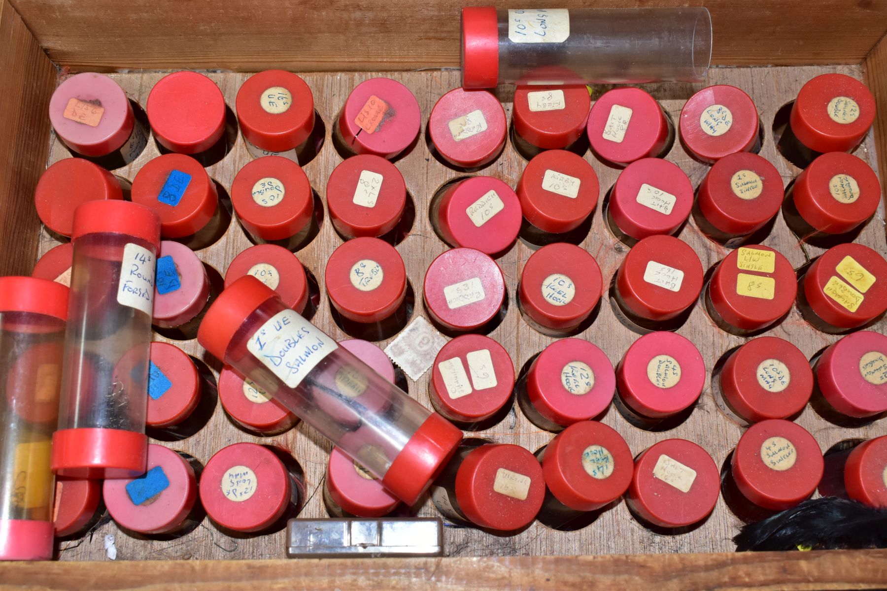 FLY TYING INTEREST, a nine drawer chest containing fly tying accessories, including feathers, - Image 2 of 13