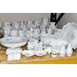 A QUANTITY OF AYNSLEY LITTLE SWEETHEART VASES AND OTHER GIFTWARES, to include twenty six vases (