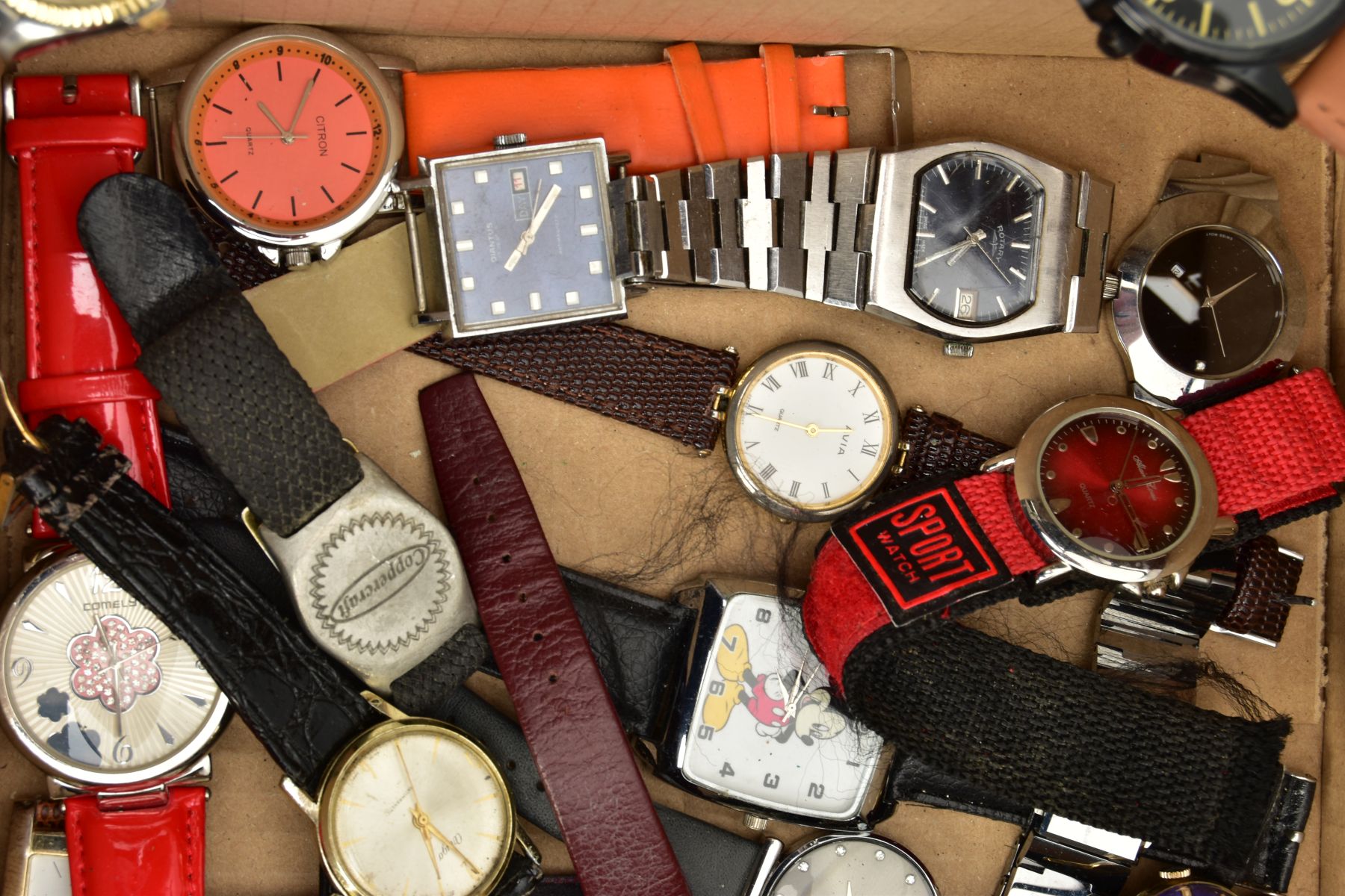 A BOX OF ASSORTED FASHION WRISTWATCHES, to include quartz watches, digital watches, with names to - Image 3 of 4