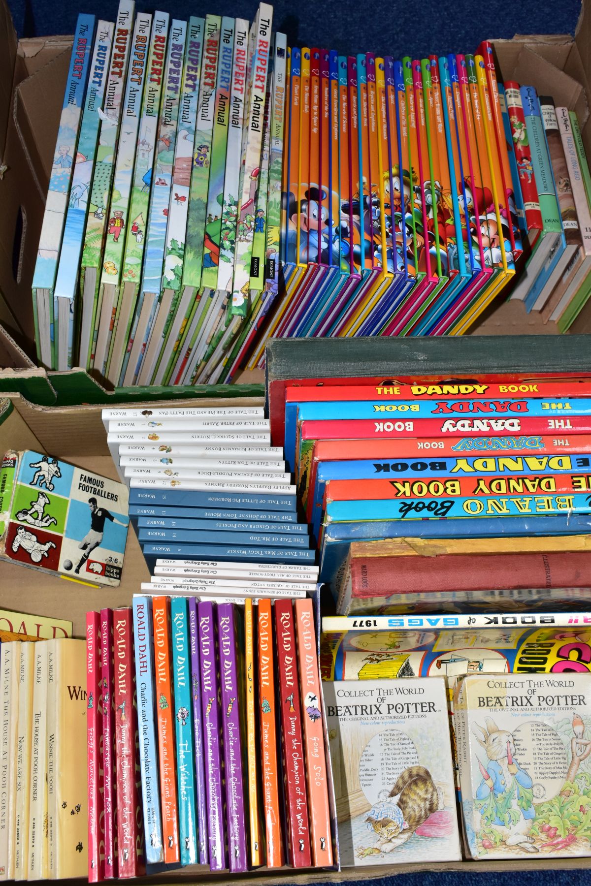 CHILDRENS ANNUALS AND STORY BOOKS ETC, to include modern Rupert annuals, Dandy & Beano 1970's &