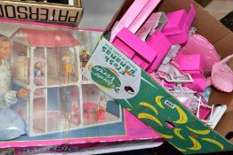 A BOXED BARBIE HOUSE AND FURNITURE, comprising boxed late twentieth century Barbie 'The House', with