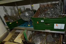 FOUR BOXES AND LOOSE GLASS WARES ETC, to include a box of twelve German style romer glasses by