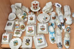 A QUANTITY OF CRESTED WARES FROM VARIOUS LOCATIONS, to include Goss, Arcadian, Gemma, Carlton