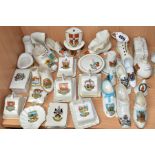 A QUANTITY OF CRESTED WARES FROM VARIOUS LOCATIONS, to include Goss, Arcadian, Gemma, Carlton