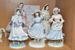 ROYAL WORCESTER FIGURINES, COMPRISING '1855 THE CRINOLINE', a Victoria & Albert Museum limited