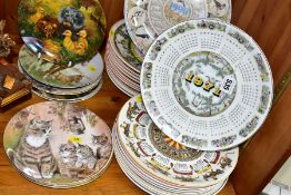 A SET OF WEDGWOOD CALENDAR PLATES DATED 1971 TO 1990 INCLUSIVE, together with nine assorted