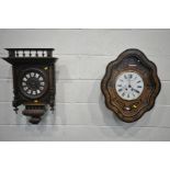 A FRENCH VINEYARD WALL CLOCK, dial signed 'Bonnaure, Au Bourg S Andeol' (condition:-cracks to