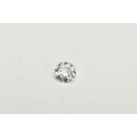 A LOOSE ROUND BRILLIANT CUT DIAMOND, colour assessed as G-H, clarity assessed as I1, estimated