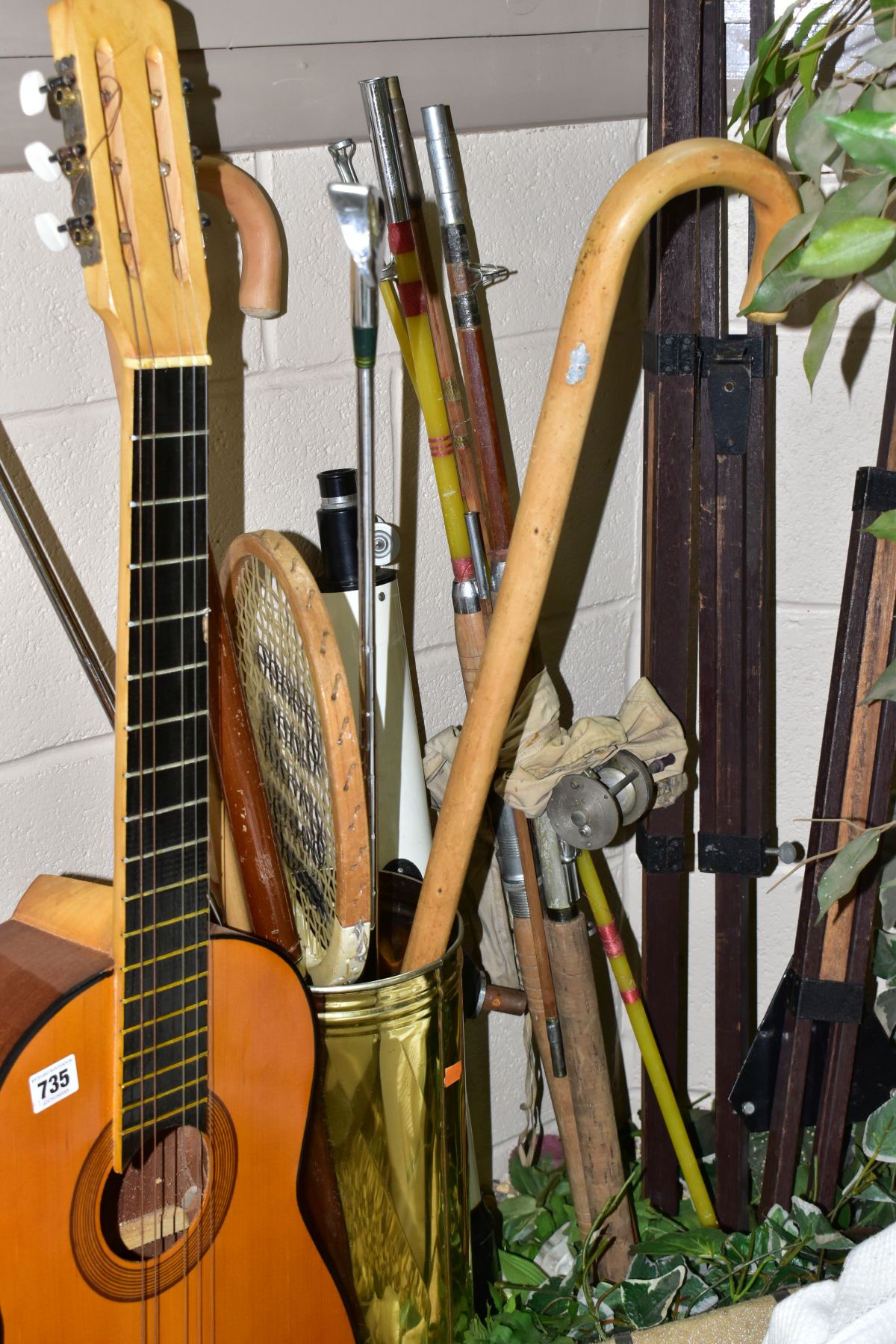 LOOSE SUNDRY ITEMS ETC, comprising an unbranded six string acoustic guitar, two Pro Simmon golf - Image 4 of 4