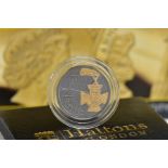 A GOLD HATTONS ARMISTICE GALLANTRY QUARTER SOVEREIGN, 22ct 2-gram weight Issue limit 4,999 With