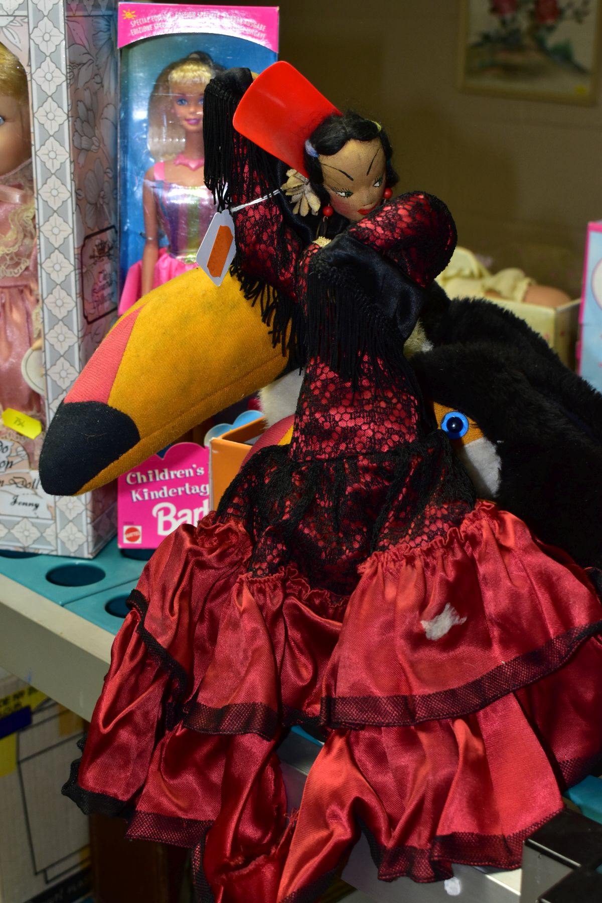 SOFT TOYS AND DOLLS, comprising Guinness 'Big Arthur' and 'Little Arthur' Toucans, boxed Barbie - Image 4 of 4