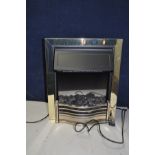 A DIMPLEX DAN 20 COAL EFFECT ELECTRIC FIRE width 52cm x 62cm high (PAT pass and working)