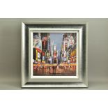 HENDERSON CISZ (BRAZIL 1960) 'AFTER DARK, TIMES SQUARE', a signed limited edition print of New York,